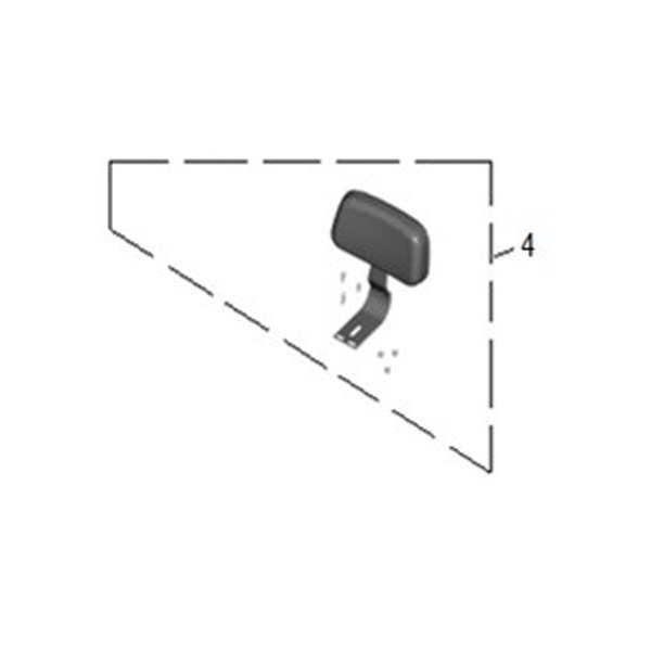 Keeway BACKREST ASSY - Red